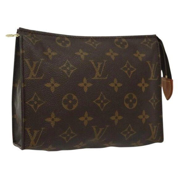 LOUIS VUITTON Monogram Poche Toilette 19 Pouch - Picture 1 of 16